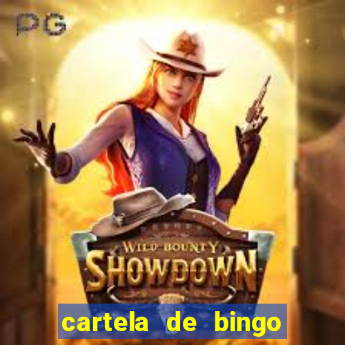 cartela de bingo cha de bebe